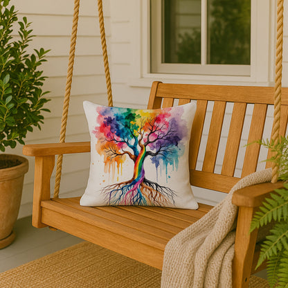 Rooted in Gay Pride Throw Pillow DAC8628PW1818